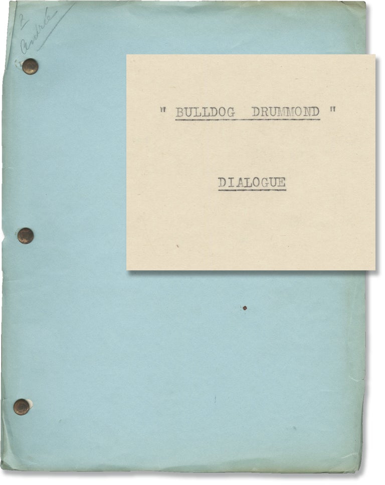 [Book #149242] Bulldog Drummond. F. Richard Jones, Sidney Howard, Herman C. McNeile, Sapper, Claud Allister Ronald Colman, Lawrence Grant, director, screenwriter, novel, starring.