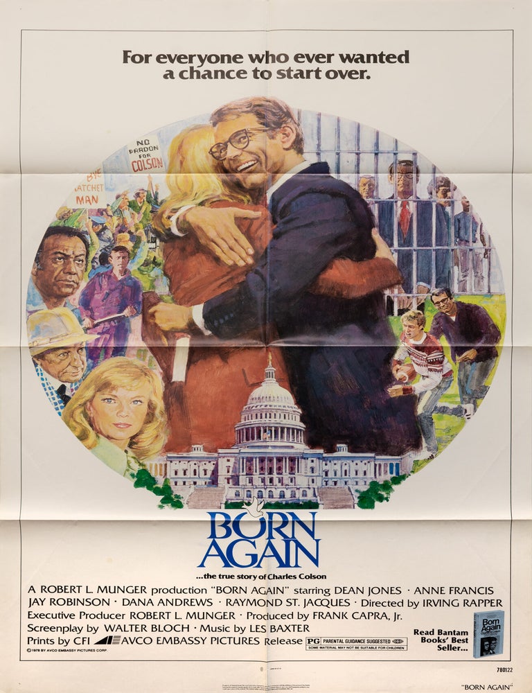 Book #149253] Born Again (Original poster for the 1978 film). Irving Rapper, Charles Colson,...