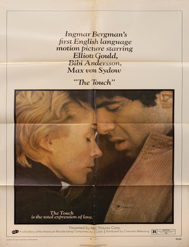 Book #149261] The Touch (Original poster for the 1971 film). Ingmar Bergman, Bibi Andersson...