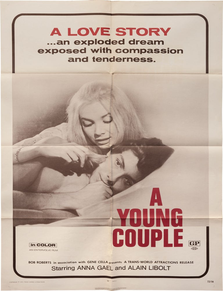 Book #149263] A Young Couple (Original poster for the US release of the 1969 French film). Rene...