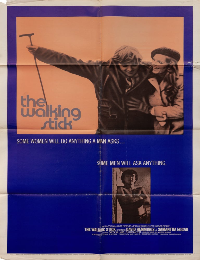 Book #149280] The Walking Stick (Original poster for the 1970 film). Eric Till, Winston Graham,...
