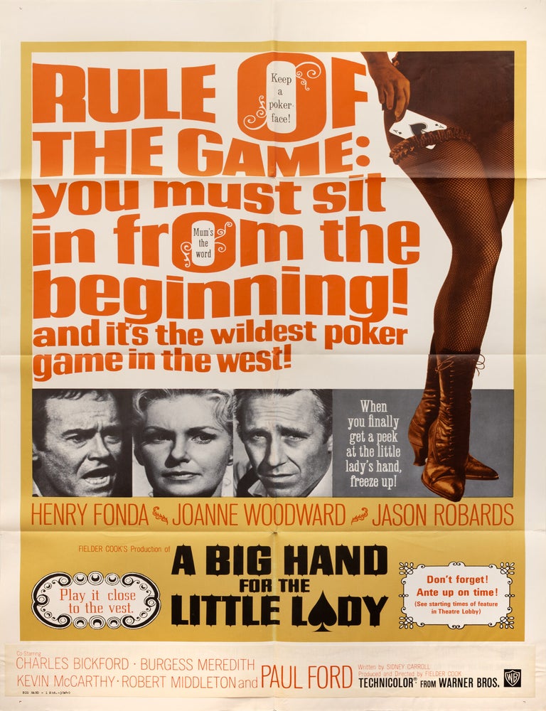 Book #149281] A Big Hand for the Little Lady (Original poster for the 1966 film). Fielder Cook,...