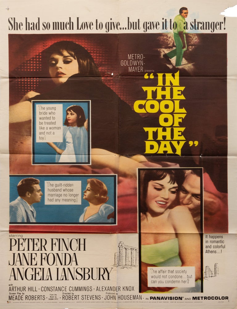 Book #149289] In the Cool of the Day (Original poster for the 1962 film). Robert Stevens, Susan...