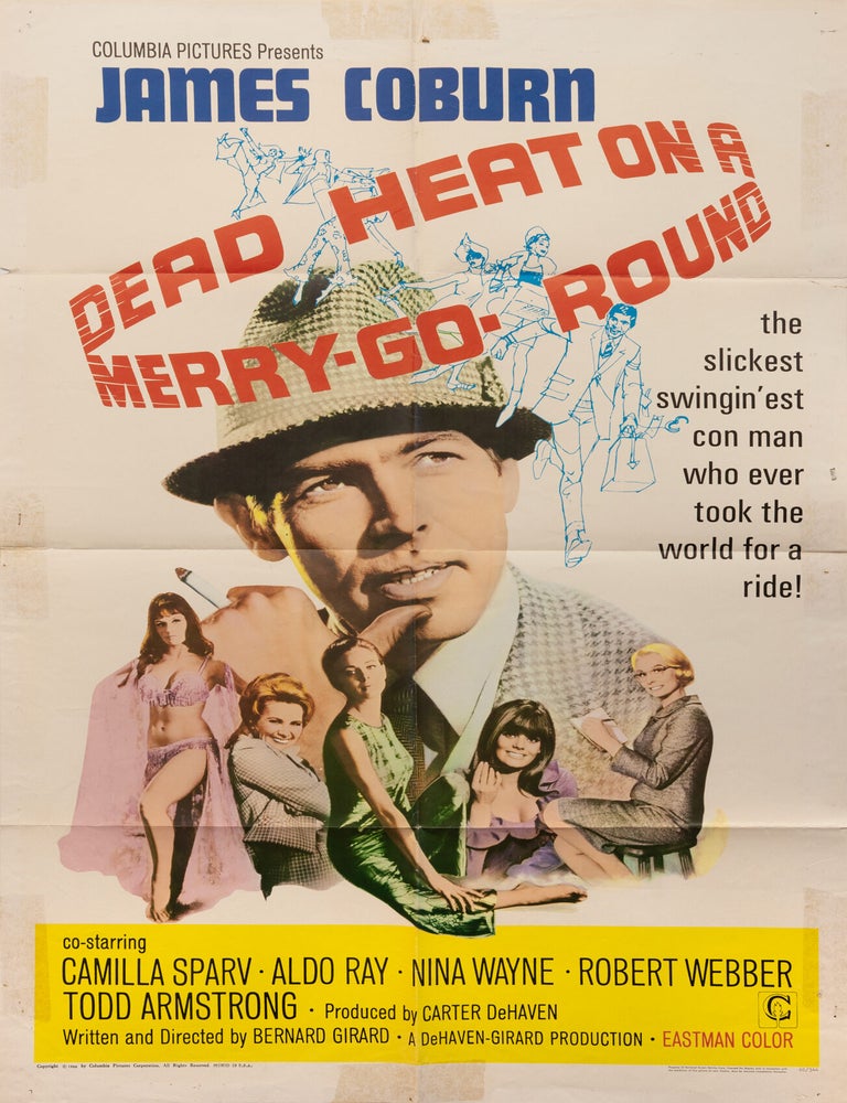 Book #149291] Dead Heat on a Merry-Go-Round (Original poster for the 1966 film). Bernard Girard,...
