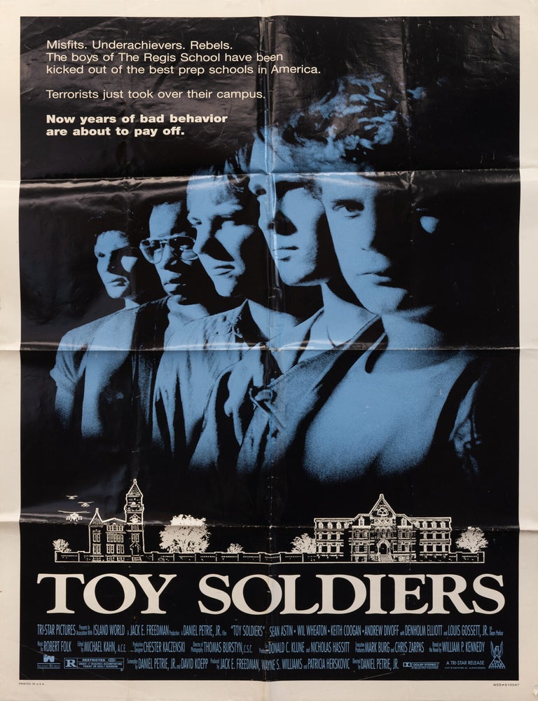 Book #149319] Toy Soldiers (Original poster for the 1991 film). William Kennedy, David Koepp, Wil...