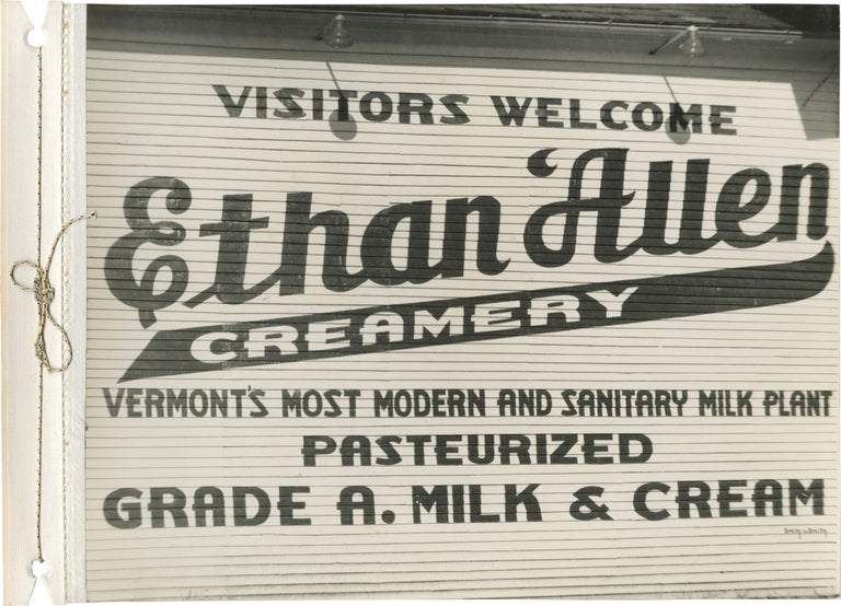 Book #149350] Archive of photographs of the Ethan Allen Creamery, VT, circa 1930s. Vermont,...