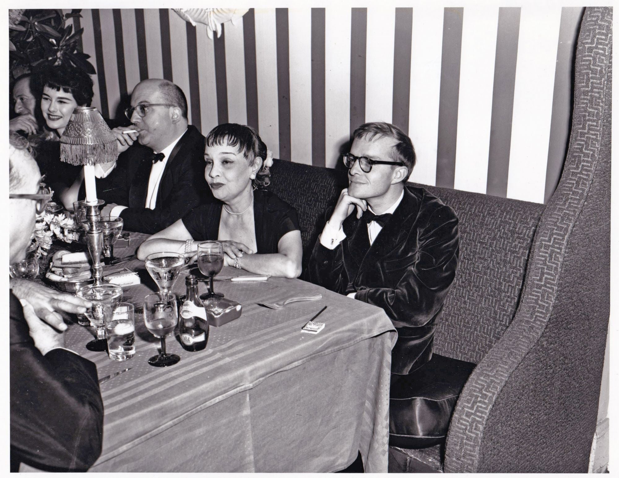 Truman Capote and Anita Loos at the El Morocco Club, NYC, July 11, 1956 |  Truman Capote, Anita Loos, subject