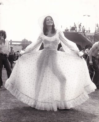 Book #149404] Original photograph of Linda Lovelace at Lord's cricket ground, June 20, 1974....