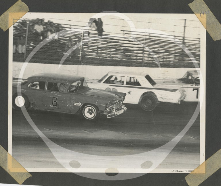 Archive of original photographs of stock car race car driver Don Darling, 1972-1974