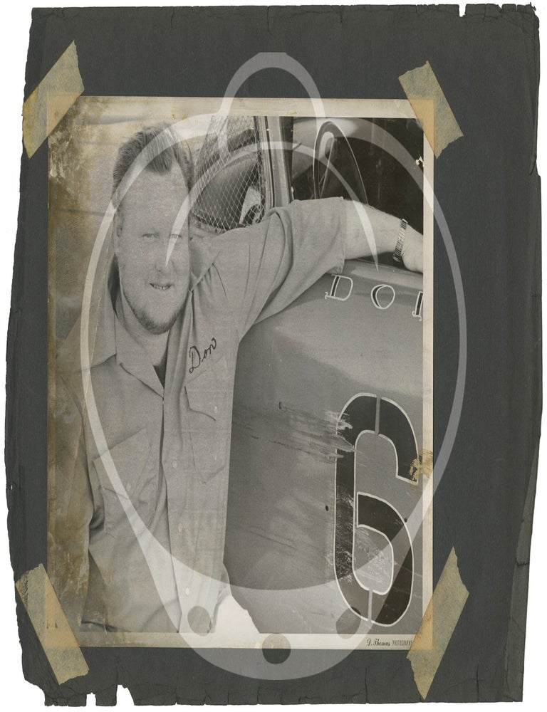 Archive of original photographs of stock car race car driver Don Darling, 1972-1974