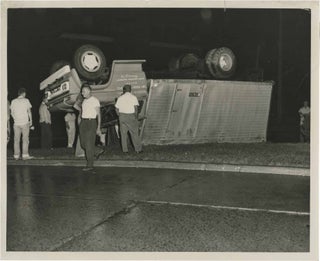 Book #149422] Archive of 48 original photographs of car accident scenes, 1961-1968. Automobile...