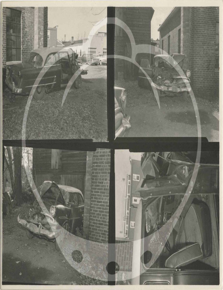 Archive of 48 original photographs of car accident scenes, 1961-1968