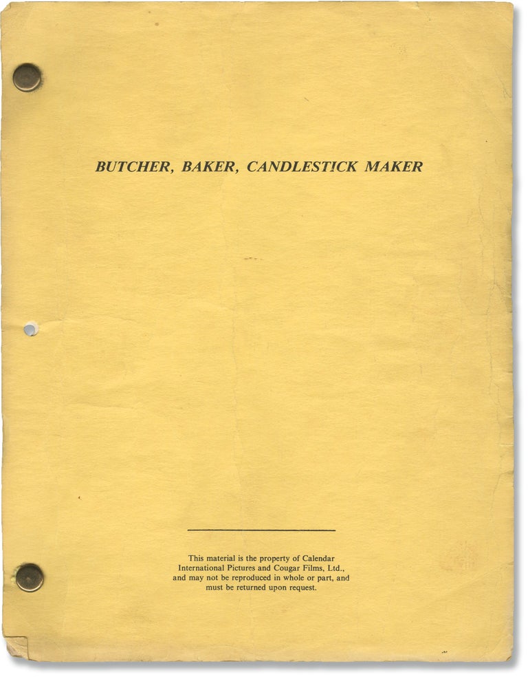 Book #149493] Scream [Butcher, Baker, Candlestick Maker] (Original screenplay for the 1981 film)....