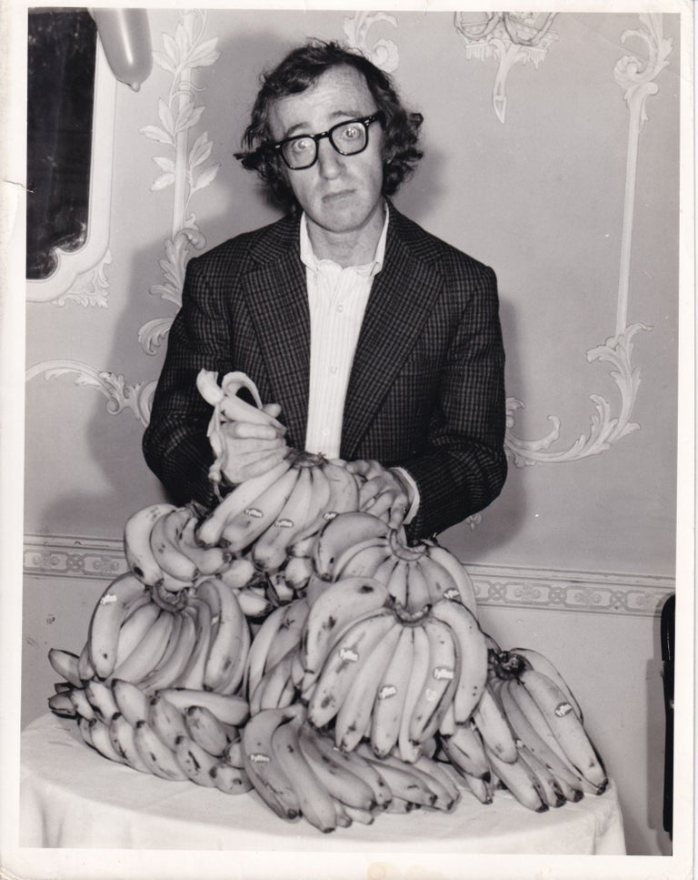 Book #149552] Bananas (Original photograph from the 1971 film). Woody Allen, Mickey Rose, Carlos...
