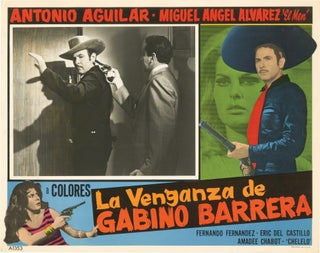 Book #149610] La venganza de Gabino Barrera (Collection of six original lobby cards for the 1971...