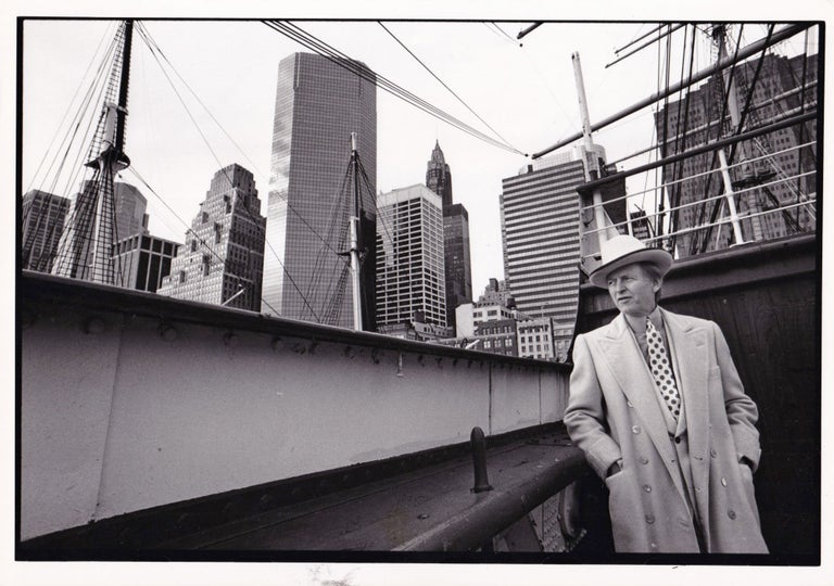 Book #149651] Tom Wolfe in New York, 1989 (Original oversize photograph). Tom Wolfe, Julian...