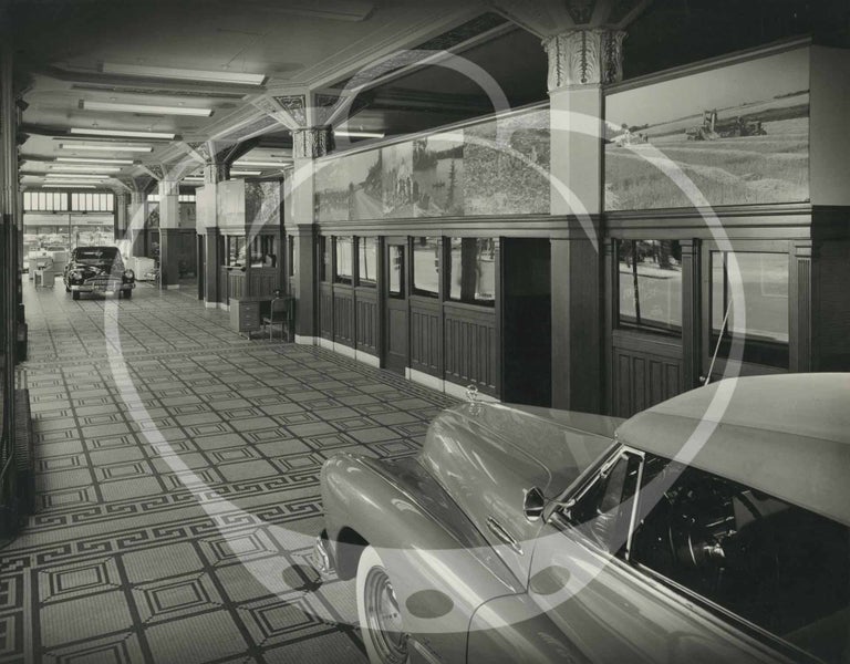 Archive of 20 oversize photographs of Buick auto dealerships, circa 1940s