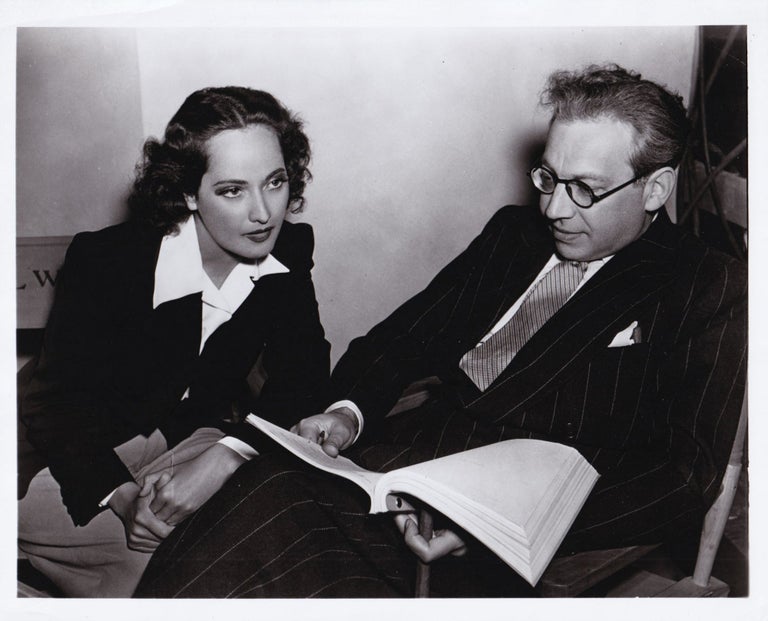 [Book #149749] Original photograph of Merle Oberon and Alexander Korda, circa 1940s. Merle, Oberon Alexander Korda, subjects.