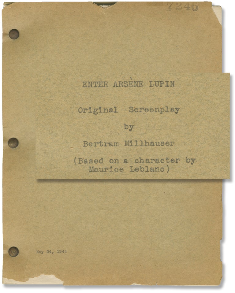 [Book #149848] Enter Arsene Lupin. Ford Beebe, Bertram Millhauser, Ella Raines Charles Korvin, J. Carrol Naish, director, screenwriter, starring.