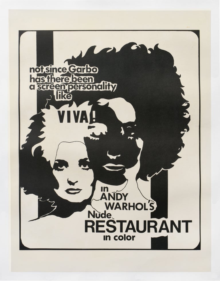 Book #149869] Nude Restaurant (Original poster for the 1967 film). Andy Warhol, Taylor Mead Viva,...