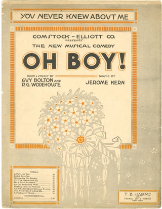 Book #149910] Oh, Boy!: You Never Knew About Me (Vintage sheet music for the 1917 musical). P G....
