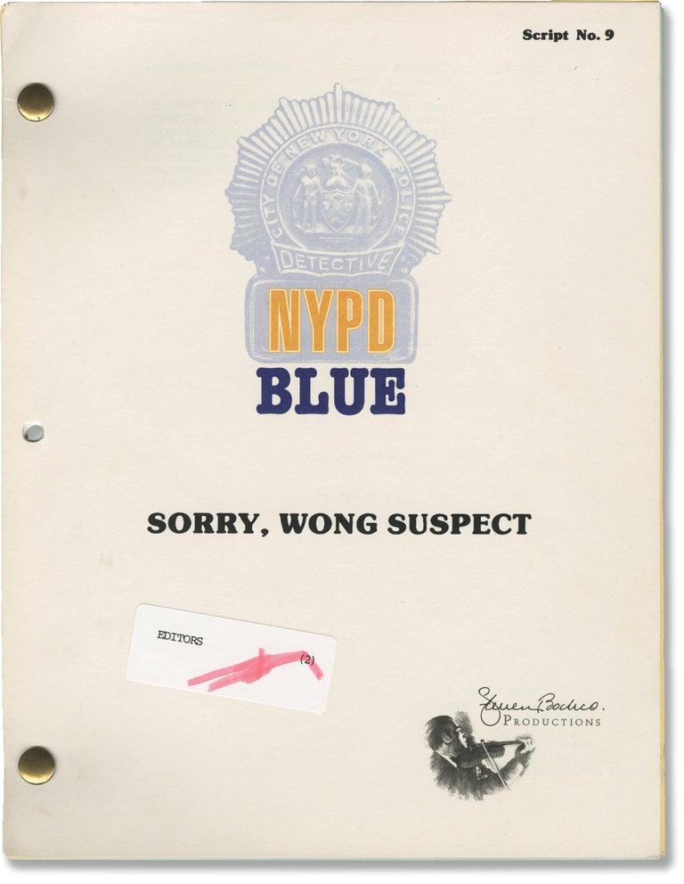 [Book #150029] NYPD Blue: Sorry, Wong Suspect. Michael M. Robin, Gardner Stern, Dennis Franz Jimmy Smits, Sharon Lawrence, Nicholas Turturro, James McDaniel, director, screenwriter, starring.