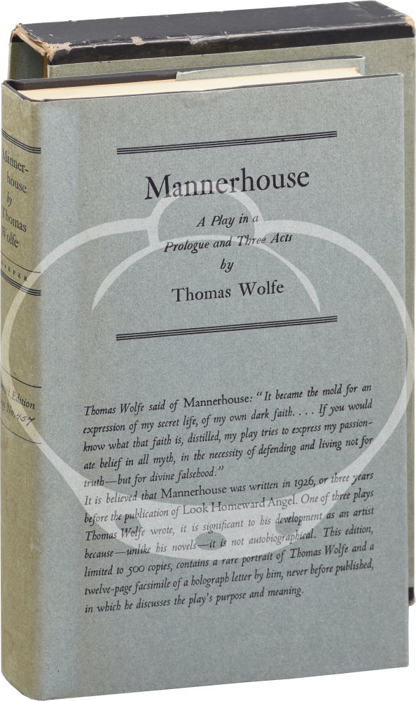 Mannerhouse: A Play in a Prologue and Three Acts