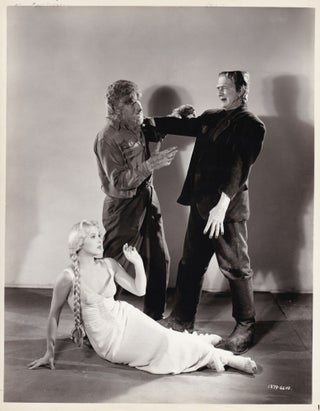 Book #150100] Frankenstein Meets the Wolf Man [Wolfman] (Original publicity photograph of Lon...