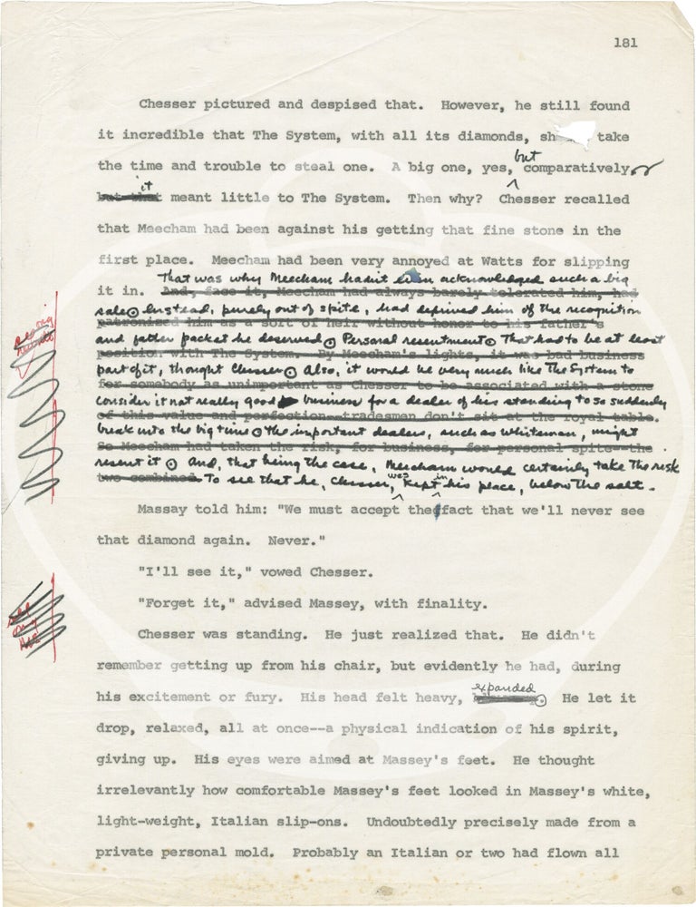 Archive of original typed and handwritten manuscripts and galleys for novels by Gerald A. Brown, 1960s-1990s