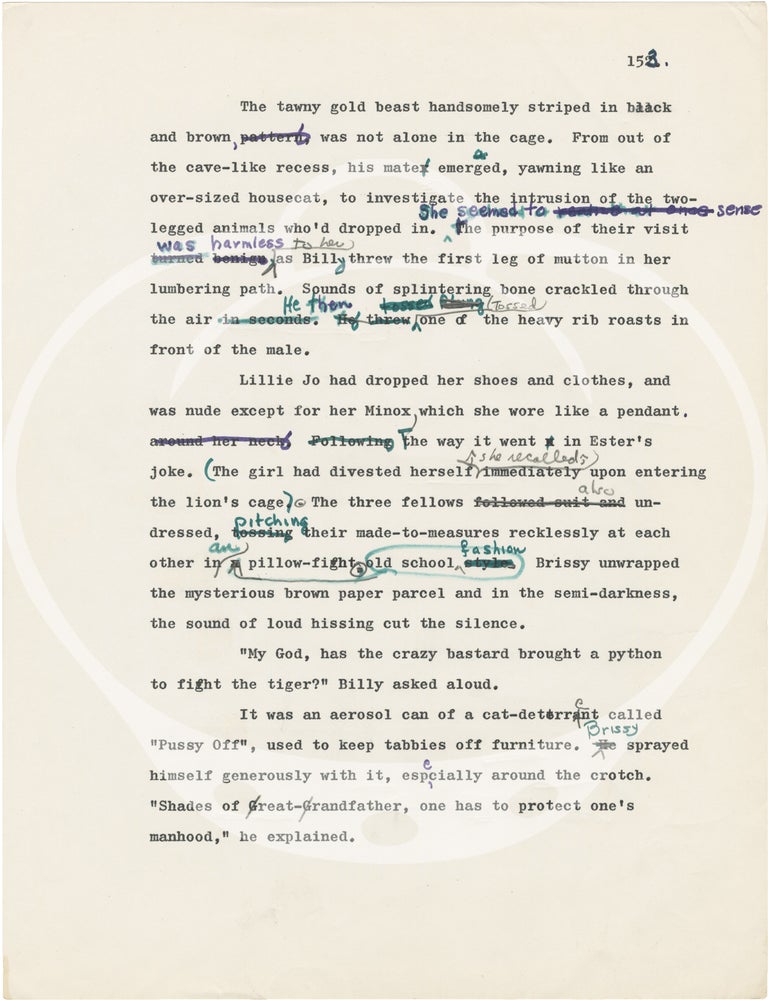 Archive of original typed and handwritten manuscripts and galleys for novels by Gerald A. Brown, 1960s-1990s