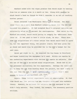 Archive of original typed and handwritten manuscripts and galleys for novels by Gerald A. Brown, 1960s-1990s