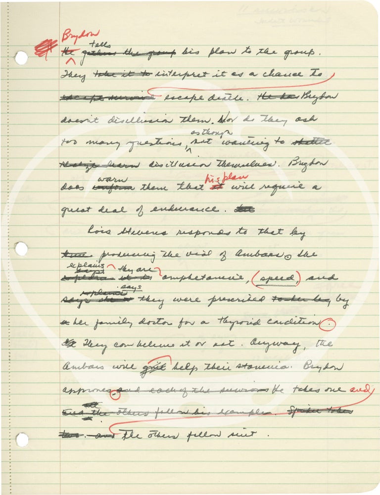 Archive of original typed and handwritten manuscripts and galleys for novels by Gerald A. Brown, 1960s-1990s