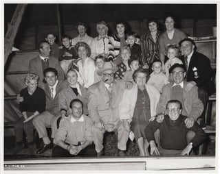 Book #150233] Life is a Circus (Original cast photograph with director Val Guest, circus showman...