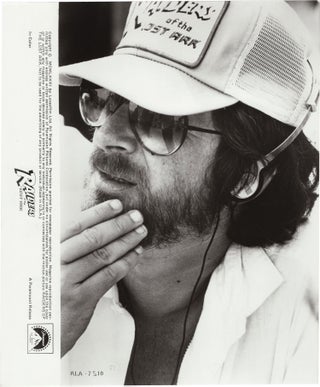 Book #150245] Raiders of the Lost Ark (Original photograph of Steven Spielberg on the set of the...