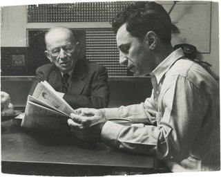 Book #150253] Original photograph of Elia Kazan and his father, circa 1950s. Elia Kazan, Martin...