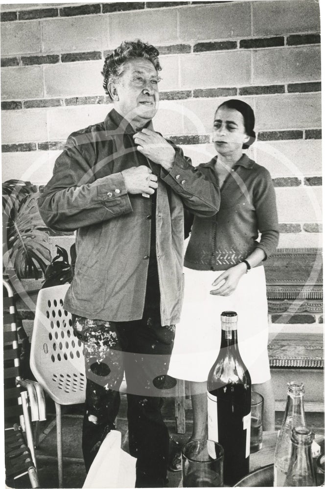 Two original photographs of David Siqueiros and his wife Angelica, circa 1966