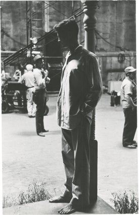 Book #150345] Original photograph of Anthony Perkins on the set of "The Rainmaker," circa 1953....