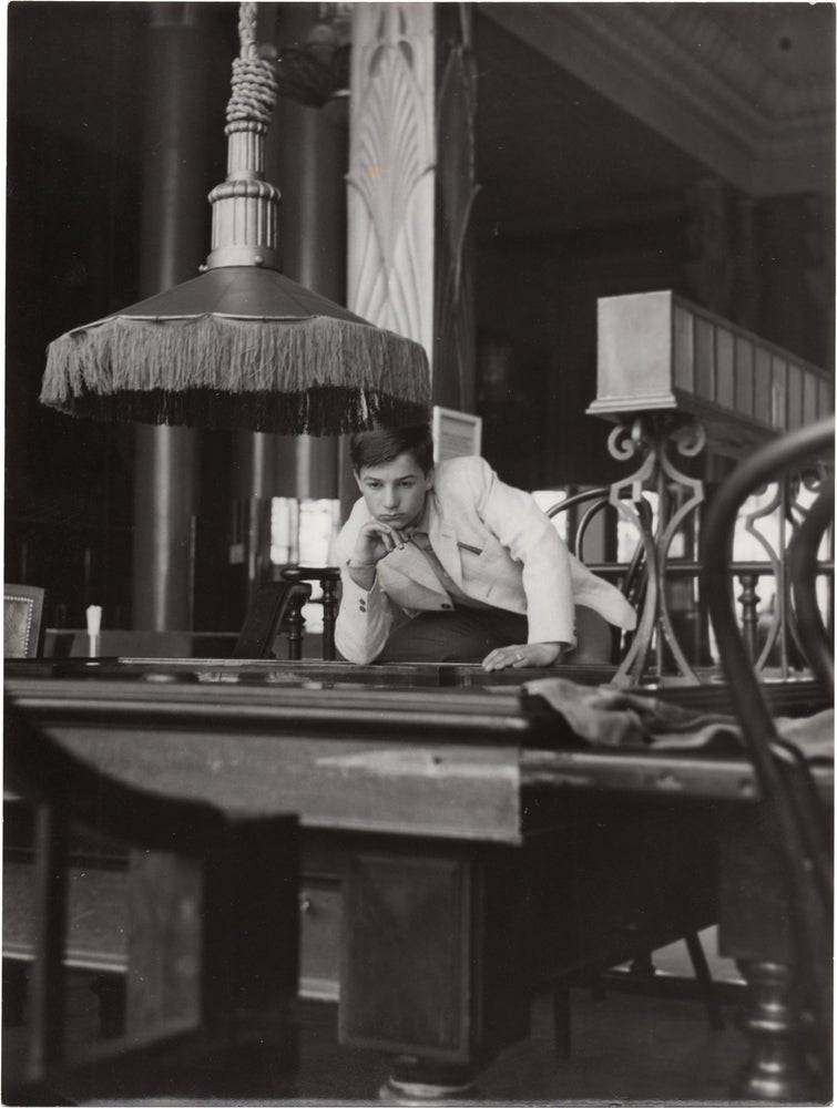 [Book #150488] Original photograph of Jean-Pierre Léaud, circa 1959. Jean-Pierre Léaud, Claude Schwartz, subject, photographer.