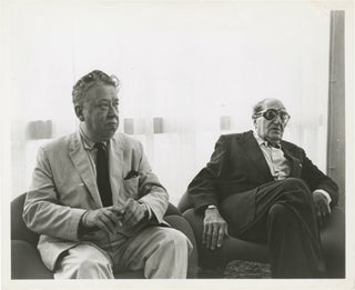 Book #150494] Original photograph of film historian Herman G. Weinberg and Fritz Lang in...