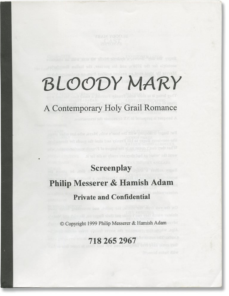 Book #150540] Bloody Mary (Original screenplay for an unproduced film). Hamish Adam Philip...