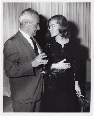 Book #150819] Original photograph of William Wyler and Romy Schneider, circa 1963. William Wyler,...