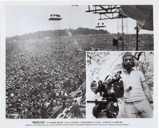 Book #150821] Woodstock (Original photograph from the the 1970 film, with inset of director...