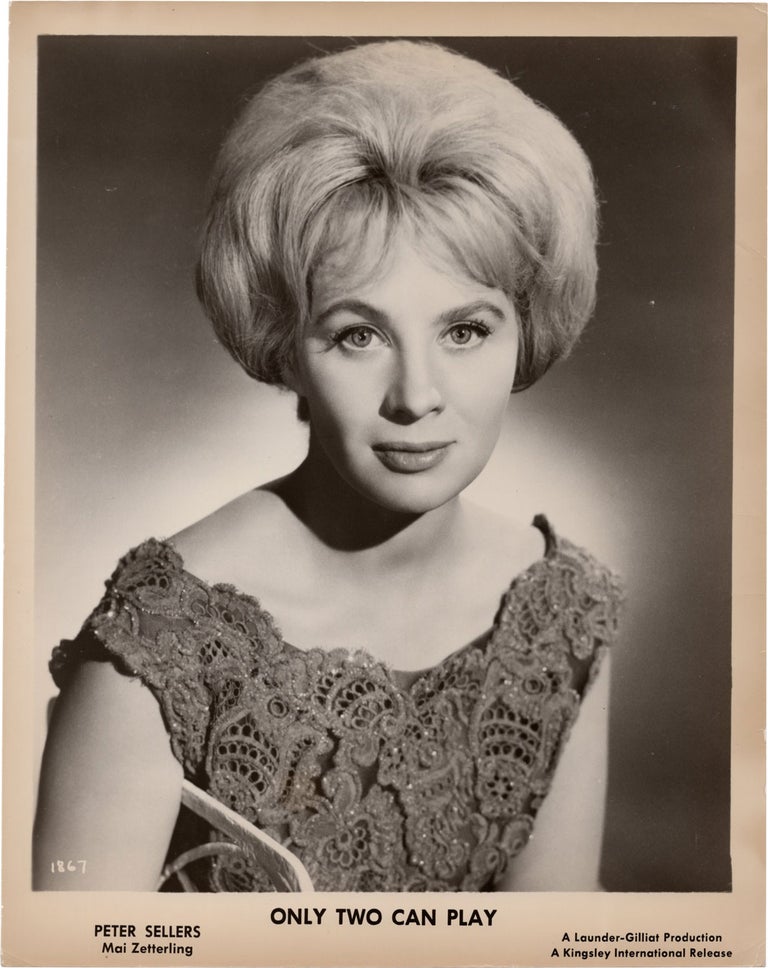 Book #150836] Only Two Can Play (Original publicity portrait photograph of Mai Zetterling from...