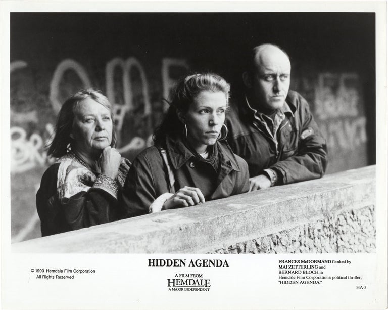 Book #150841] Hidden Agenda (Original photograph from the 1990 film). Ken Loach, Jim Allen, Brian...
