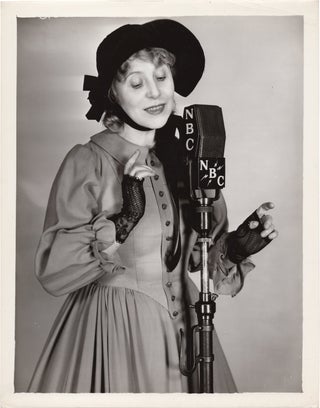 Book #150923] Original publicity photograph of Blanche Yurka for the "Roses and Drums" radio...