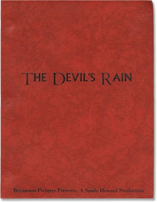 Book #150954] The Devil's Rain (Original screenplay for the 1975 film). Robert Fuest, James...