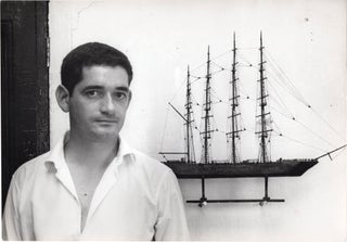 Book #151024] Original oversize photograph of Jacques Demy, circa 1961, attributed to Agnes...