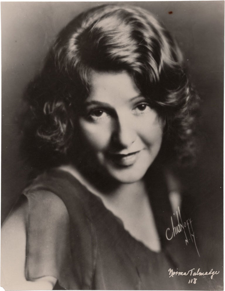 [Book #151026] Original photograph of Norma Talmadge, circa 1920s. Norma Talmadge, Irving Chidnoff, subject, photographer.