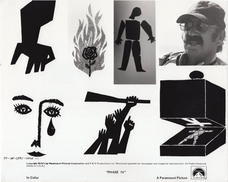 Book #151057] Phase IV (Original compilation photograph of six Saul Bass title designs to promote...