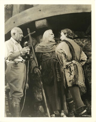 Book #151084] The Crusades (Two original photographs of Cecil B. DeMille from the set of the 1935...